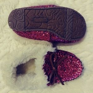 Girls glitter Moccasins